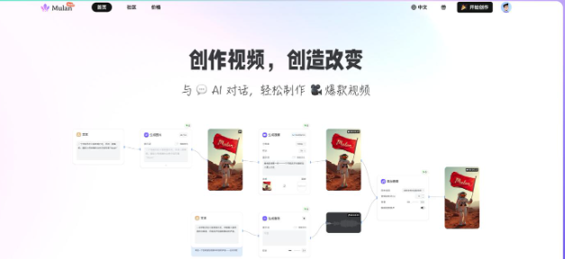 Mulan – AI视频创作平台，实现视频批量生成，小白也能轻松上手