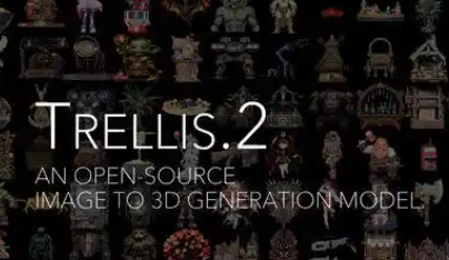 TRELLIS.2 – 微软开源的40亿参数3D生成模型，支持透明度和逼真渲染