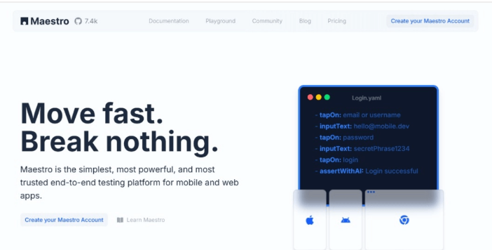 Maestro –开源的端到端自动化测试框架