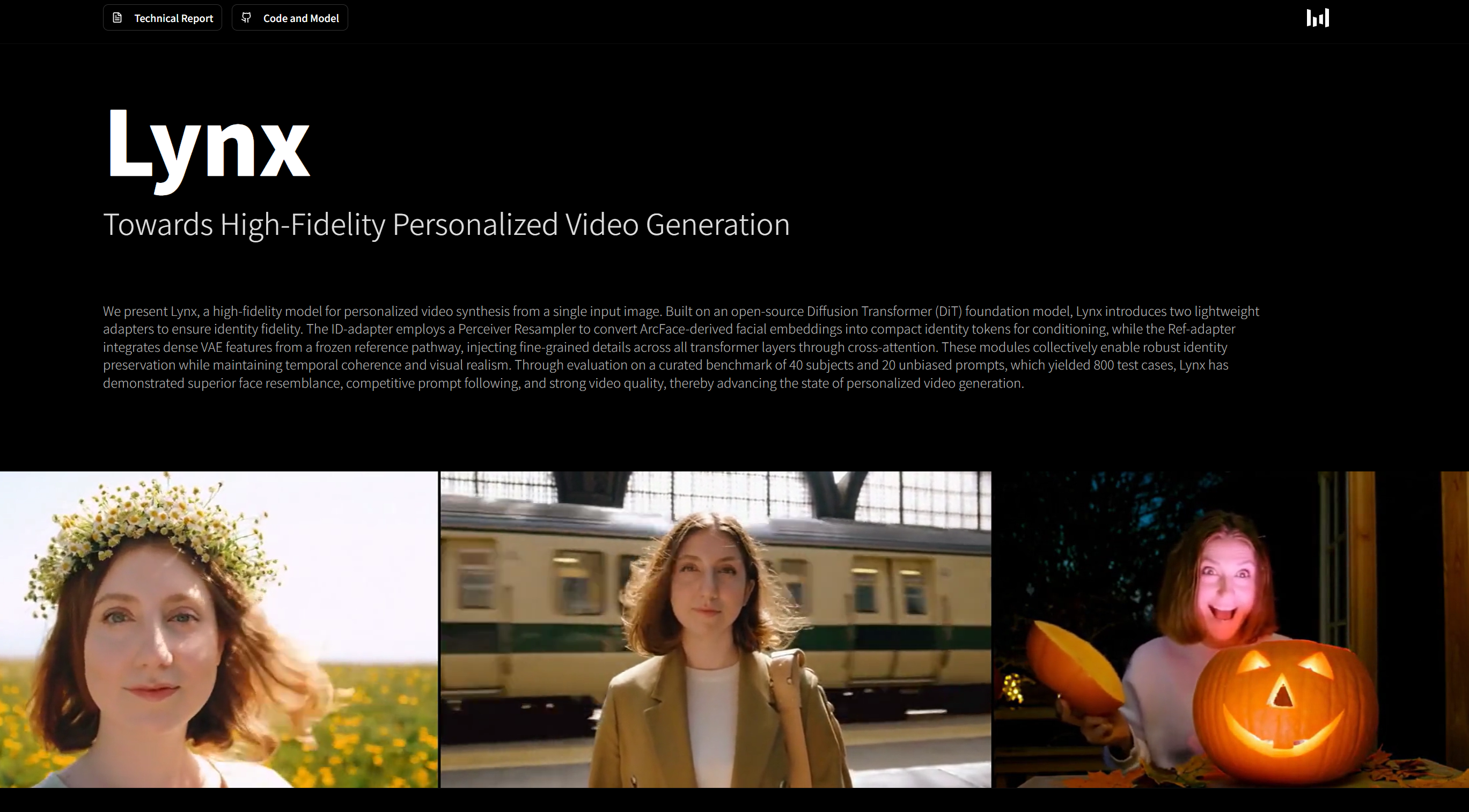 Lynx : 字节跳动推出的高保真个性化视频生成模型，仅需一张人物照片